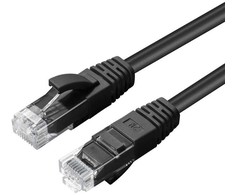 „MicroConnect Microconnect MC-UTP6A0015S“ kabelis, juodos spalvos, 0,15 m, Cat6a U/UTP (UTP)