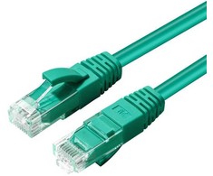 Microconnect MC-UTP6A0015G tinklo kabelis žalias 0,15 m Cat6a U/UTP (UTP)
