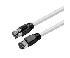 MicroConnect CAT8.1 S/FTP 10m Baltas LSZH