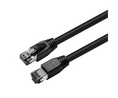 MicroConnect CAT8.1 S/FTP 7,5m Juodas LSZH