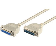 MicroConnect DB-25 - DB-25, 1,8m, Pilkas (MODGR2)
