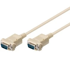 MicroConnect DB-9 - DB-9, 1,8m, Baltas (SCSEHH2)