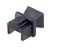 Adapteris AV MicroConnect Microconnect dulkių dangtelis Rj45 prievadui, juodas