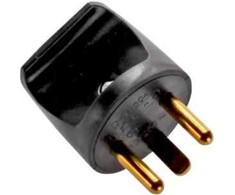 MicroConnect EDB kištukas, juodas