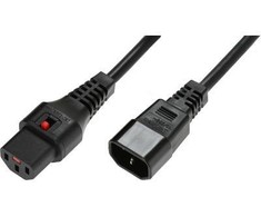 Maitinimo kabelis MicroConnect Microconnect PC1070 maitinimo kabelis juodas 4m C14 panelis C13 panelis
