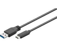 USB kabelis MicroConnect USB-A - 2 m Juodas (USB3.1CA2)