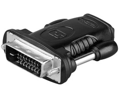 AV adapteris MicroConnect HDMI - juodasis DVI- D (HDM19F24)