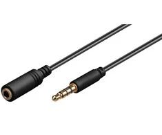 Kabelis MicroConnect Jack 3.5mm - Jack 3.5mm 1.5m juoda (IPOD001B)