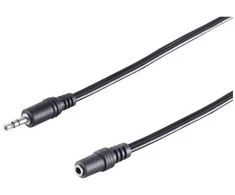 Kabelis MicroConnect Jack 3.5mm - Jack 3.5mm 1m juoda (AUDLG1G)