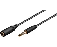 Kabelis MicroConnect Jack 3.5mm - Jack 3.5mm 3m juoda (AUDLG3G)
