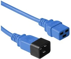 Maitinimo kabelis MicroConnect „Microconnect“ PE2019B09 maitinimo kabelis Mėlynas 0,9 m C20 skydelis C19 skydelis