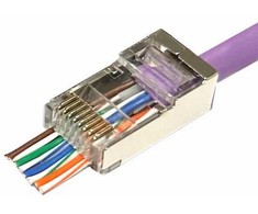 MicroConnect Microconnect KON506-50EZ RJ45 kištukas sidabrinis