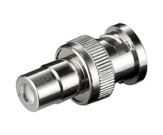 Adapteris AV MicroConnect RCA (Cinch) - BNC sidabrinė (BNCRCAADAPTOR1)