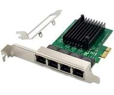 MicroConnect Network Card PCIe x1 RTL8111F Quad-1G RJ45