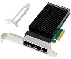 Karta jungiama į tinklą MicroConnect Network Card PCIe x4 I226-T4
