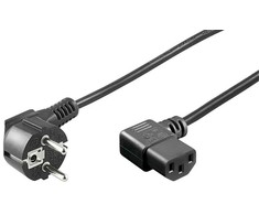Maitinimo kabelis MicroConnect Microconnect PE010510 Maitinimo kabelis juodas 1m CEE7/7 C13 Panelinis