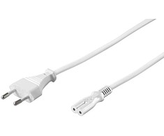 Kabelis zasilający MicroConnect Power Cord Notebook 0.5m Baltas