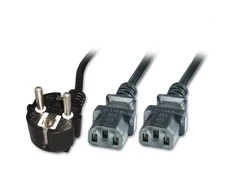Maitinimo kabelis MicroConnect Y- Cord, 2 x C13, 1,8m (PE011318)