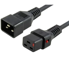 Maitinimo laidas MicroConnect C19 IEC Lock - C20 (MC-C19C20LOCK-2.5M)