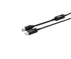 Kabelis USB MicroConnect USB-A - USB-B 25 m Juodas (MC-USB3.0AB25OP)