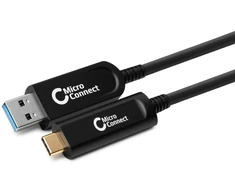 Kabelis USB MicroConnect USB-A - USB-C 20 m Juodas (USB3.1CA20OP)