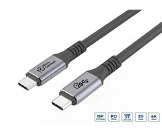 USB kabelis MicroConnect USB-C - USB-C 1 m juodas (USB3.2CC01)