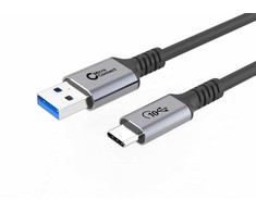 Kabelis USB MicroConnect USB-A - USB-C 0.25 m Juodas (USB3.2AC025)