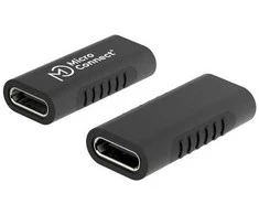 USB adapteris MicroConnect USB-C - USB-C Pilkas (USB-C adapteris F-F)