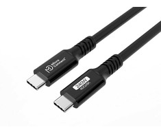 Kabelis USB MicroConnect USB-C - USB-C 0.25 m Juodas (USB4CC025-240W)