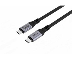 Kabelis USB MicroConnect USB-C - USB-C 1 m Juodas (USB4CC1-240W-80GBPS)