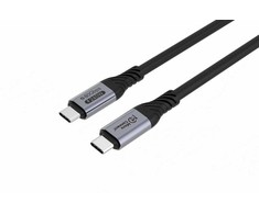 Kabelis USB MicroConnect USB-C - USB-C 0.5 m Juodas (USB4CC05-240W-80GBPS)