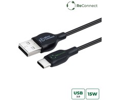 Kabelis USB MicroConnect USB-A - USB-C 2 m Juodas (ECO-USB3.1CCHAR2B*)