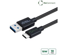 Kabelis USB MicroConnect USB-A - USB-C 0.5 m Juodas (ECO-USB3.2CA05*)