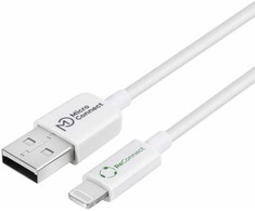 USB laidas MicroConnect USB-A - Lightning 2 m Baltas (ECO-LIGHTNING2)