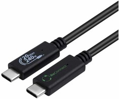Kabelis USB MicroConnect USB-C - USB-C 0.5 m Juodas (ECO-USB3.2CC0.5*)