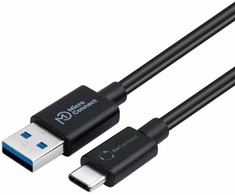 Kabelis USB MicroConnect USB-A - USB-C 2 m Juodas (ReConnect USB-C to USB-A 3.2)