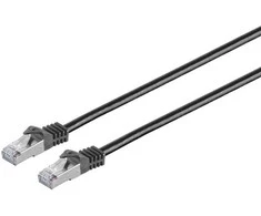 MicroConnect RJ-45/RJ-45 kat.7 S/FTP Juodas 10m (SFTP710S)