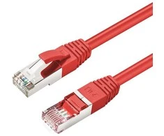 MicroConnect S/FTP CAT6 1.5m Raudona LSZH
