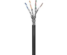MicroConnect CAT 6 kabelis, S / FTP, 100m, Juodas (KAB028- 100)