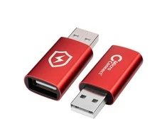 Adapteris USB MicroConnect MC-AAADAP-SC USB-A - USB-A Raudona (MC-AAADAP-SC)