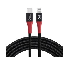 USB kabelis MicroConnect „Lightning“ į USB-C 1,5 m, juodas (MC-CLIGHTNING-SC)