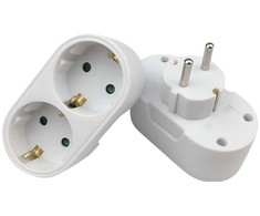 MicroConnect Schuko power splitter, with 2