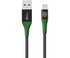 USB laidas MicroConnect USB-A - Lightning 1 m Žalias (Smart Charge MFI USB-A - Lightning)