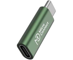 Įkroviklis MicroConnect Smart Charge USB-C przejściówka do kabli USB-C 100W Žalias