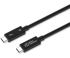 Kabelis USB MicroConnect Thunderbolt - USB-C 0.5 m Juodas (TB4005)