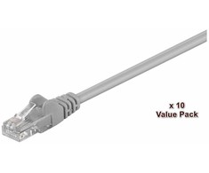 „MicroConnect U/UTP CAT5e“ 2m pilkas/levandų spalvos