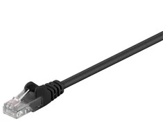 MicroConnect U / UTP CAT5E 5M Juodas PVC (B-UTP505S)
