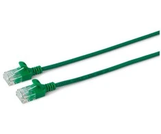 MicroConnect U/UTP CAT6 0,15M Žalias Slim,