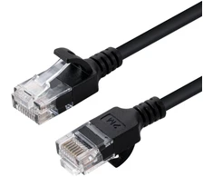 MicroConnect U / UTP CAT6 0.3M Juodas cienki (V-UTP6003S-SLIM)