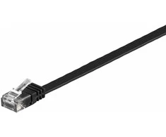 MicroConnect U/UTP CAT6 1.5M Juodas Flat Unshielded Network Cable,